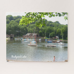 Rudyard Lake Staffordshire  UK Scenic View Jigsaw Puzzle