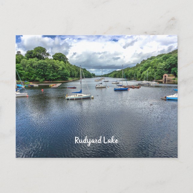 Rudyard Lake Staffordshire  UK Scenic View Postcard (Front)