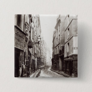 Rue Aumaire, from the Rue Volta, Paris, 1858-78 15 Cm Square Badge
