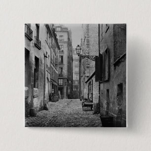 Rue Basse des Ursins, Paris, 1858-78 15 Cm Square Badge
