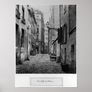 Rue Basse des Ursins, Paris, 1858-78 Poster
