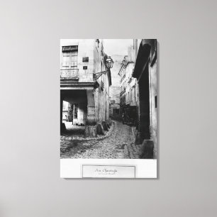 Rue Chanoinesse, from rue des Chantres, Paris Canvas Print