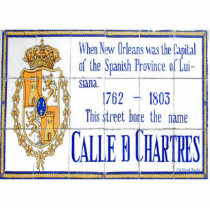 Rue Chartres Tile Mural Standing Photo Sculpture