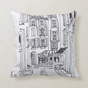 Rue de la Masse Aix en Provence, France Cushion