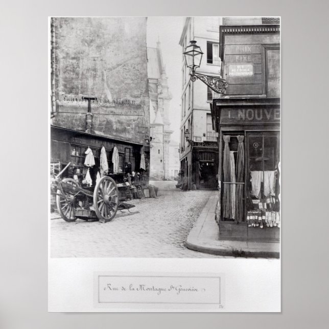 Rue de la Montagne Sainte-Genevieve Poster (Front)