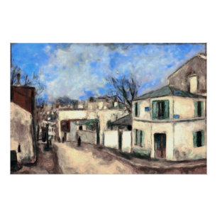 Rue de l'abreuvoir in Paris. Poster