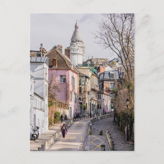 Rue de l'Abreuvoir, Paris, France Postcard (Front)