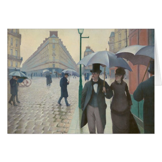 Rue de Paris Temps de Pluie by Gustave Caillebotte (Front Horizontal)