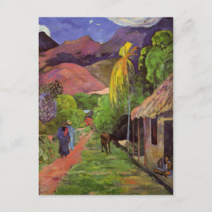 'Rue de Tahiti' - Paul Gauguin Postcard