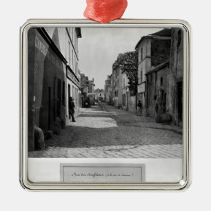 Rue des Anglaises, from rue de Lourcine, Paris Metal Tree Decoration
