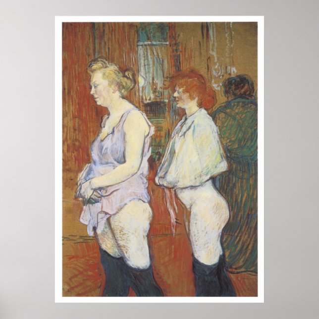 Rue des Moulins: The Medical Inspection, 1894 Poster (Front)