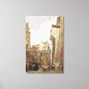 Rue des Pretes, St. Germain L'Auxerrois, Paris Canvas Print