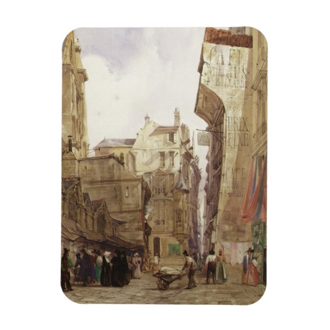 Rue des Pretes, St. Germain L'Auxerrois, Paris Magnet (Vertical)