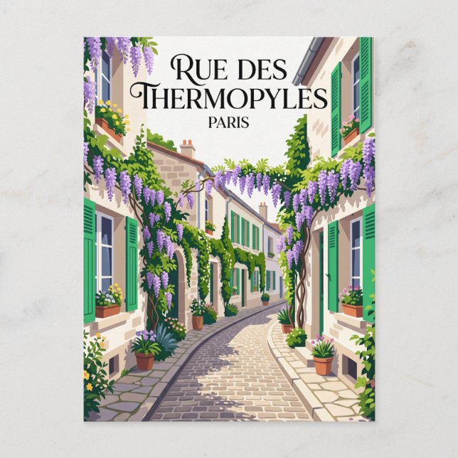 Rue des Thermopyles France Postcard (Front)