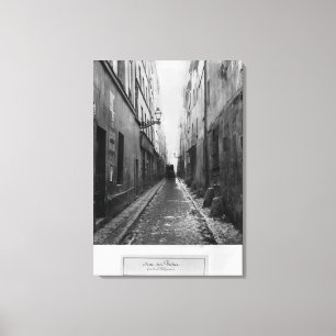 Rue des Vertus, from rue Phelippeaux, Paris Canvas Print