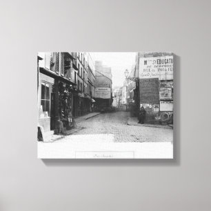 Rue Descartes, from the Rue Mouffetard, Paris Canvas Print