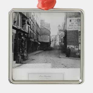 Rue Descartes, from the Rue Mouffetard, Paris Metal Tree Decoration