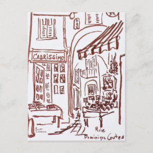 Rue Dominique Conte, Grasse, France Postcard