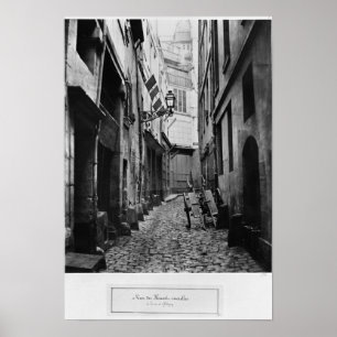 Rue du Haut Moulin, from rue de Glatigny, Paris Poster