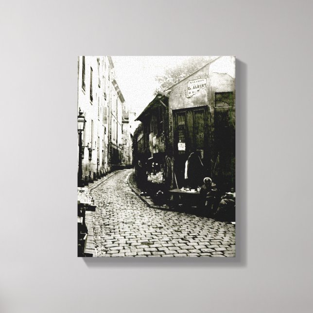Rue du Jardinet and the cul-de-sac Canvas Print (Front)