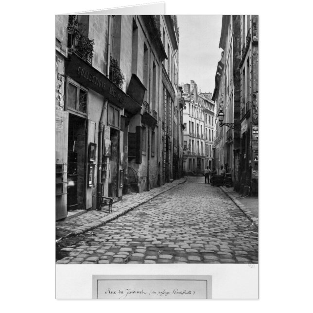 Rue du Jardinet, from passage Hautefeuille, (Front)