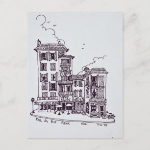 Rue du Vieux Port in Old Nice   Nice, France Postcard