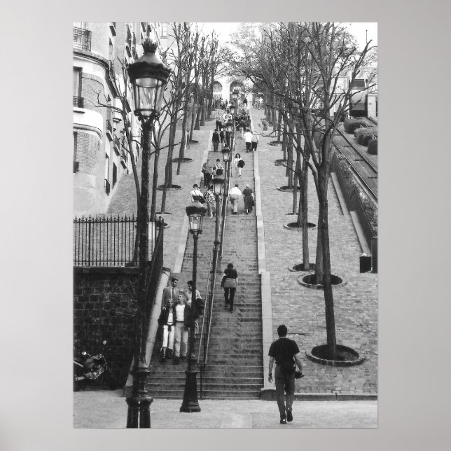 Rue Foyatier, Montmartre, Paris poster (Front)