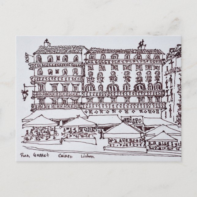 rue Garrett, Chiado | Lisbon, Portugal Postcard (Front)