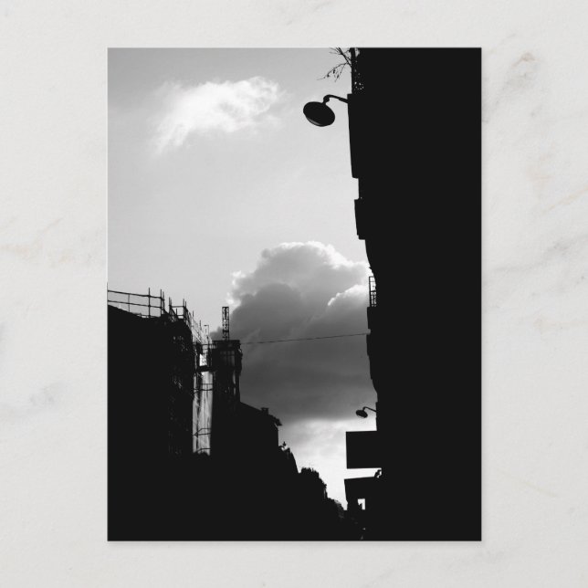 Rue Gassendi Paris Black White Photography Postcard (Front)