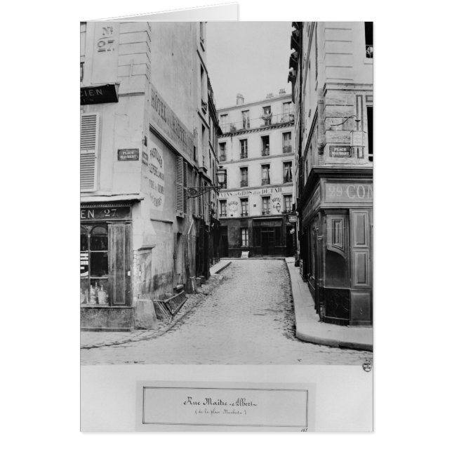 Rue Maitre Albert  Paris, 1858-78 (Front)
