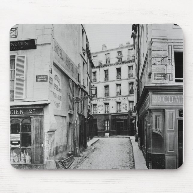 Rue Maitre Albert  Paris, 1858-78 Mouse Mat (Front)
