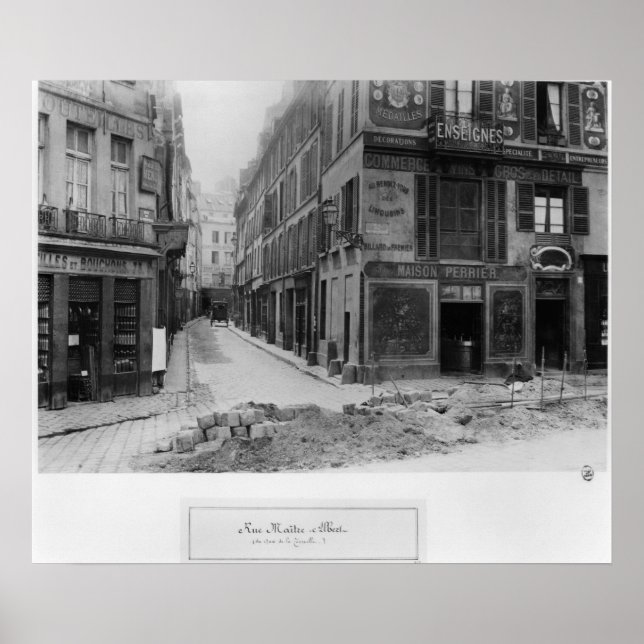 Rue Maitre Albert  Paris, 1858-78 Poster (Front)