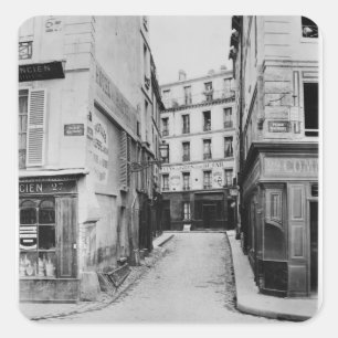 Rue Maitre Albert Paris, 1858-78 Square Sticker