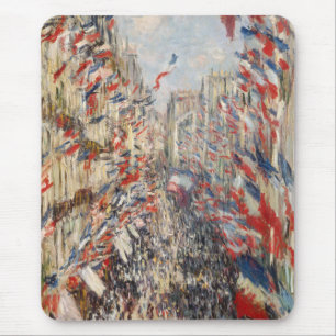 Rue Montorgueil, 30th of June 1878 - Claude Monet Mouse Mat
