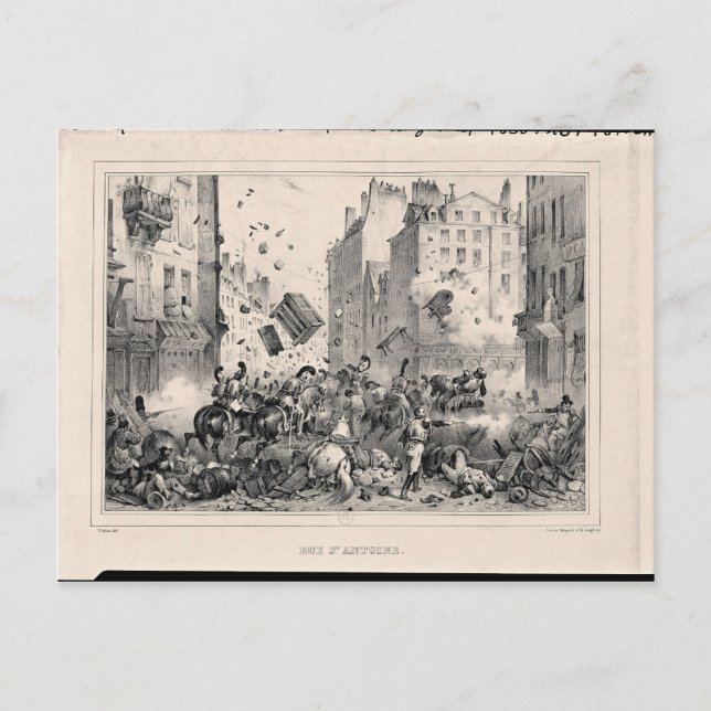 Rue Saint-Antoine Postcard (Front)