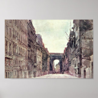 Rue Saint-Denis In Paris By Girtin Thomas Poster