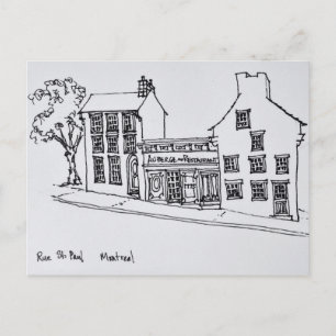 Rue St. Paul Old Town Montreal, Canada Postcard