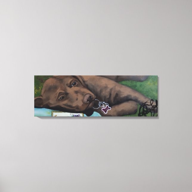 Ruff Day Canvas Print (Front)