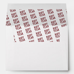 Ruff Year Red Christmas Envelope