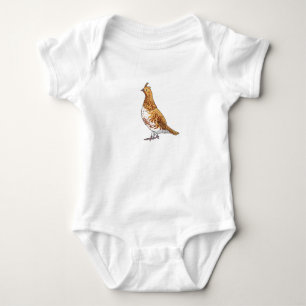 Ruffed Grouse State Bird of Pennsylvania Baby Bodysuit