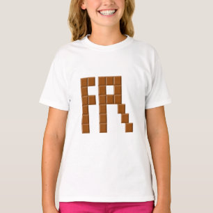 Ruffle tee-shirt for girls FR CHOCOLATE T-Shirt