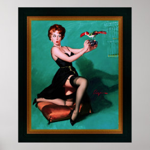 Ruffled Feathers by Gil Elvgren Poster