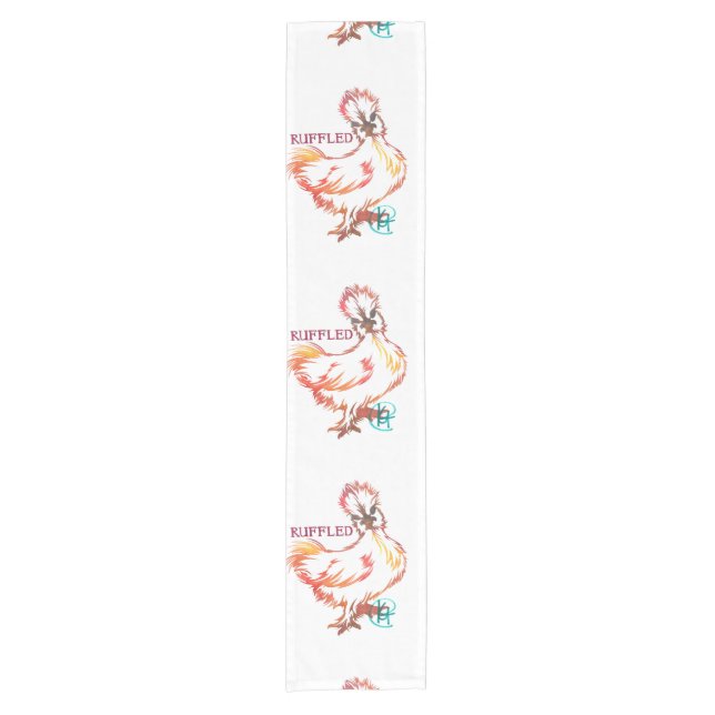 Ruffled Hen Art Table Runner (Front)