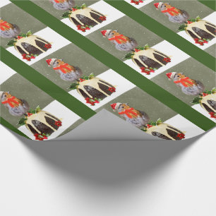 Ruffled Robin Christmas Wrapping Paper