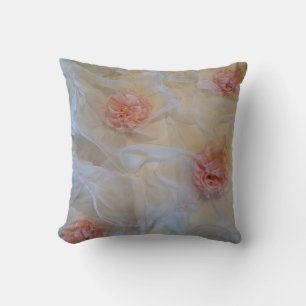 Ruffles and Pink Roses Cushion