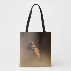 Rufous Hummingbird in flight Tote Bag