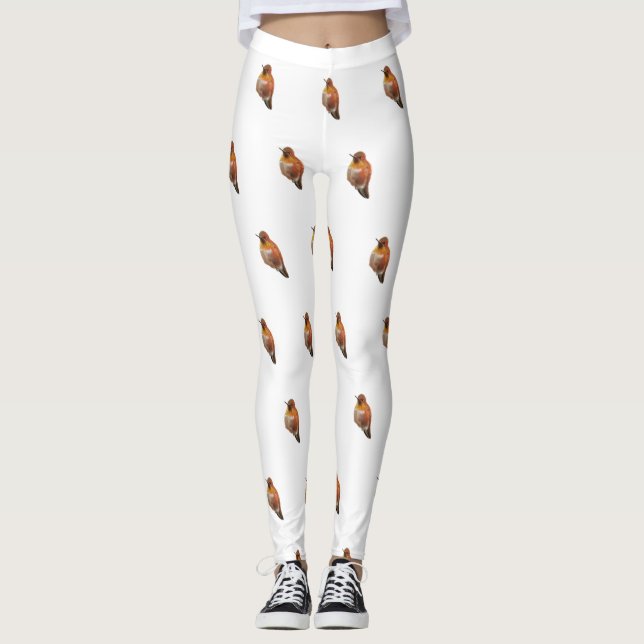 Rufous Hummingbird (Selasphorus rufus) Leggings (Front)