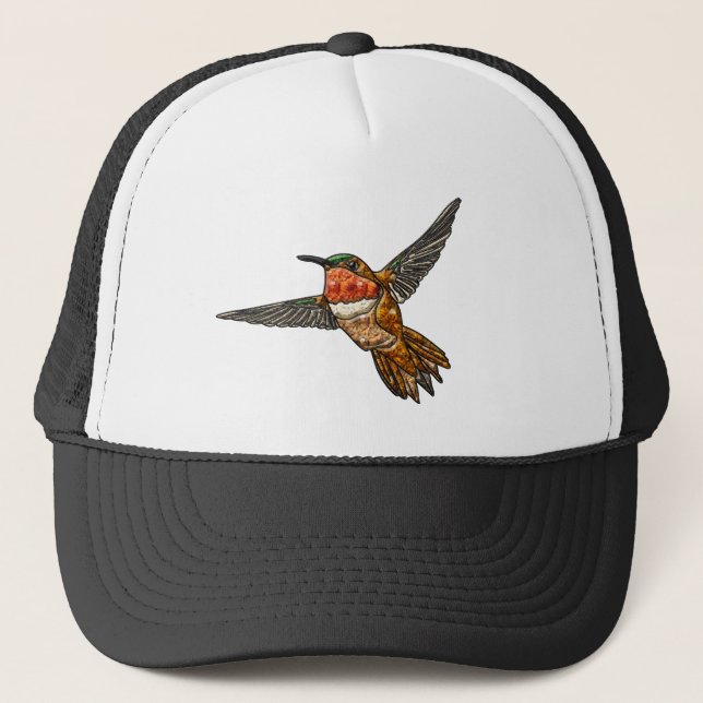Rufous Hummingbird Trucker Hat (Front)