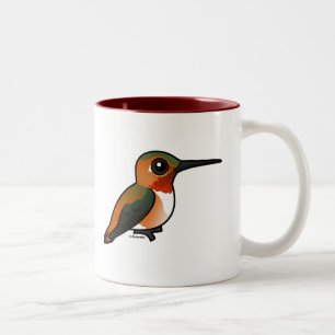 Rufous Hummingbird Two-Tone Coffee Mug