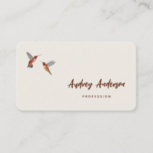 Rufous Hummingbirds Business Card